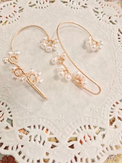 新品☆パールのイヤーカフ☆ < 女性アクセサリー/時計 新品☆パールのイヤーカフ☆ < 女性アクセサリー/時計の