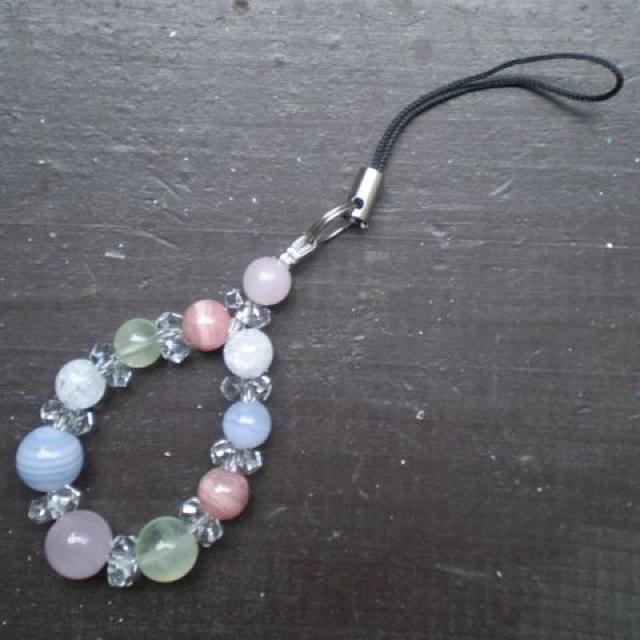 ローズクォーツxプレナイトxブルーレースストラップ < 家電/AV ローズクォーツxプレナイトxブルーレースストラップ < 家電/AVの