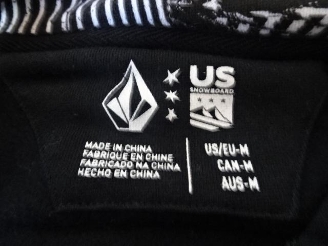 ボルコム x TEAM USAスノーボード フルジップ パーカーUS M 黒 < 男性ファッション  ボルコム x TEAM USAスノーボード フルジップ パーカーUS M 黒 < 男性ファッションの