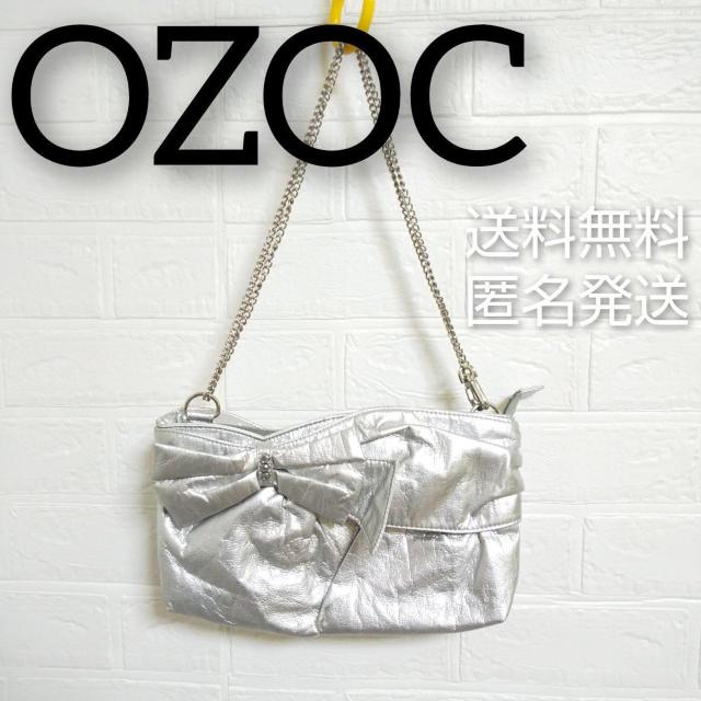 OZOC-オゾック★リボン付き3wayバッグ★シルバーpartybag★ageha-姫系 < ブランド  OZOC-オゾック★リボン付き3wayバッグ★シルバーpartybag★ageha-姫系  < ブランドの