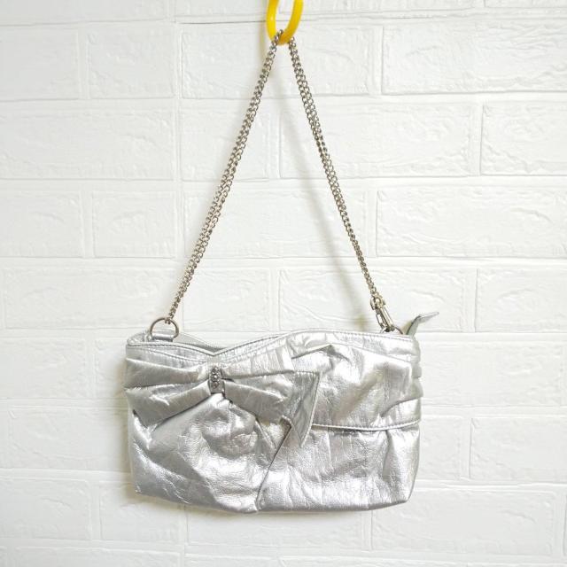 OZOC-オゾック★リボン付き3wayバッグ★シルバーpartybag★ageha-姫系 < ブランド  OZOC-オゾック★リボン付き3wayバッグ★シルバーpartybag★ageha-姫系 < ブランドの