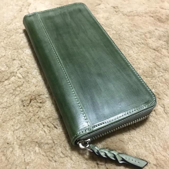 新作品 グリーン系 緑 ハンドメイド ブライドレザー ヌメ革本革 メンズ  長財布//小銭入れあり 人気商品 < 男性ファッション  新作品 グリーン系 緑 ハンドメイド ブライドレザー ヌメ革本革 メンズ  長財布//小銭入れあり 人気商品 < 男性ファッションの