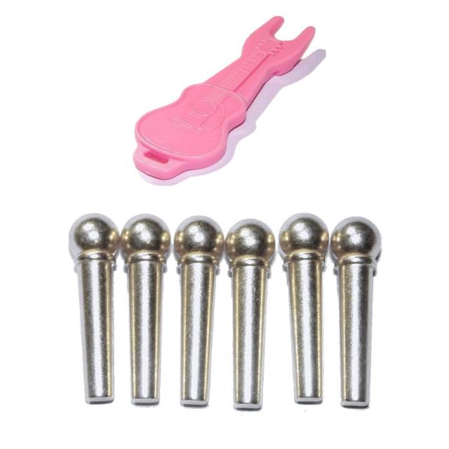 真鍮製 銀色 アコースティックギター アコギ フォークギター ギター ブリッジピン ブラス★ブリッジピン抜き ピンペラー ピンク色 < ホビー 真鍮製 銀色 アコースティックギター アコギ フォークギター ギター ブリッジピン ブラス★ブリッジピン抜き ピンペラー ピンク色 < ホビーの