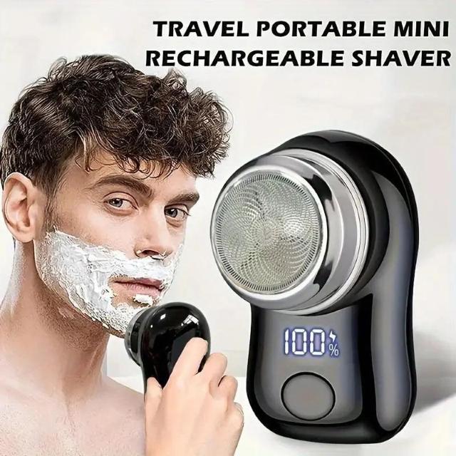 超お買い得690円★USB充電式デジタルディスプレイ&ステンレス鋼刃付きメンズ電気シェーバー1個 - 携帯用 < 家電/AV  超お買い得690円★USB充電式デジタルディスプレイ&ステンレス鋼刃付きメンズ電気シェーバー1個 - 携帯用  < 家電/AVの