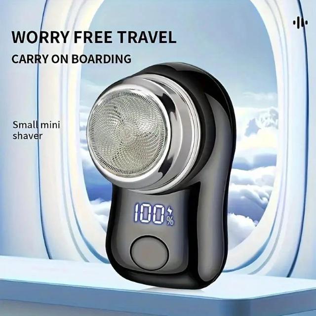 超お買い得690円★USB充電式デジタルディスプレイ&ステンレス鋼刃付きメンズ電気シェーバー1個 - 携帯用 < 家電/AV  超お買い得690円★USB充電式デジタルディスプレイ&ステンレス鋼刃付きメンズ電気シェーバー1個 - 携帯用 < 家電/AVの