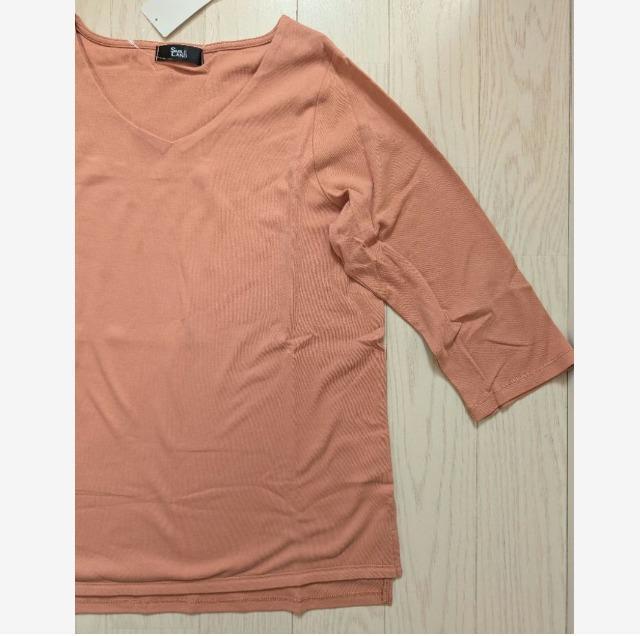LL★綿100%★Vネック7分袖カットー★新品★送料無料 < 女性ファッション  LL★綿100%★Vネック7分袖カットー★新品★送料無料 < 女性ファッションの