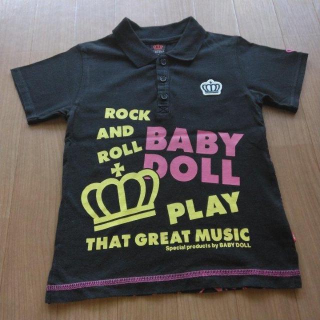 DISロックンロールポロシャツ 黒 110 ベビードールBABYDOLLベビド < ブランド DISロックンロールポロシャツ 黒 110 ベビードールBABYDOLLベビド < ブランドの