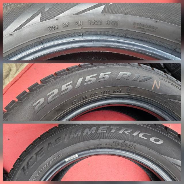 バリ溝!年式21 PIRELLI ICE ASIMMETRICO 17インチスタッドレスタイヤ225/55R17  101Q < 自動車/バイク バリ溝!年式21 PIRELLI ICE ASIMMETRICO 17インチスタッドレスタイヤ225/55R17  101Q < 自動車/バイク