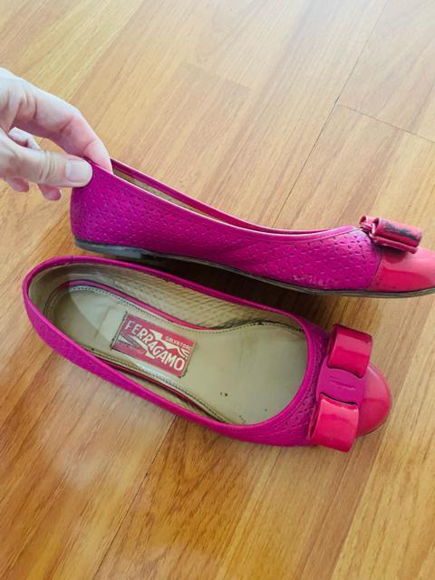 Salvatore Ferragamo �t�F���K�� ���@�����{�� �t���b�g�V���[�Y �s���N �� �u�����h�� 