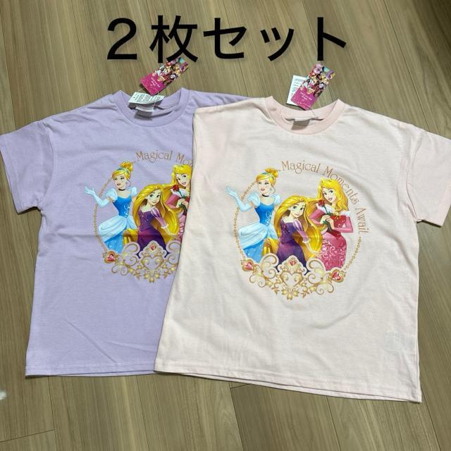 新品未使用140サイズ 半袖Tシャツ ディズニープリンセス 2枚セット < キッズ/ベビー 新品未使用140サイズ 半袖Tシャツ ディズニープリンセス 2枚セット < キッズ/ベビーの