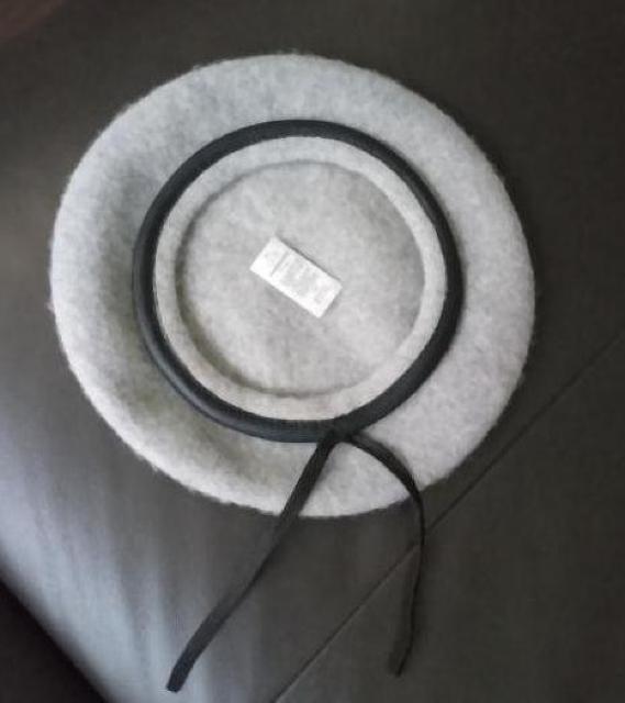 新品◆グレー ベレー帽 ウール アクリル混紡 サイズ調節可能 < 女性ファッション  新品◆グレー ベレー帽 ウール アクリル混紡 サイズ調節可能 < 女性ファッションの