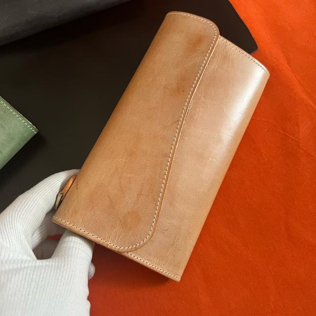 ブラウン 長財布 本革 ブライドルレザー メンズ ヌメ革 ロングウォレット レザー  牛革 < 男性ファッション  ブラウン 長財布 本革 ブライドルレザー メンズ ヌメ革 ロングウォレット レザー  牛革  < 男性ファッションの