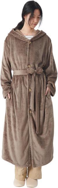 着る毛布 ルームウェア Rサイズ 男女兼用 あったか 着るブランケット 部屋着 フランネル R-着丈140cm,ヘリンボーン・モカ < 女性ファッション  着る毛布 ルームウェア Rサイズ 男女兼用 あったか 着るブランケット 部屋着 フランネル R-着丈140cm,ヘリンボーン・モカ  < 女性ファッションの