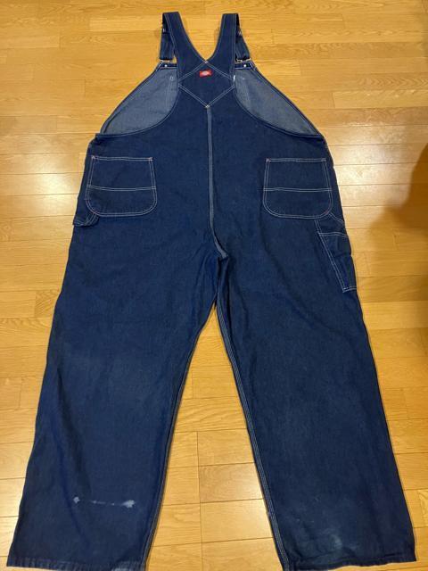 Dickiesオーバーオール 超超超大きいsizeW54ウエスト150cm訳あり < ブランド Dickiesオーバーオール 超超超大きいsizeW54ウエスト150cm訳あり < ブランドの