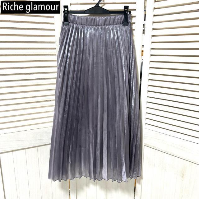 Riche glamour リシェグラマー プリーツ フレア スカート M < 女性ファッション  Riche glamour リシェグラマー プリーツ フレア スカート M  < 女性ファッションの