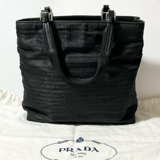 ���i PRADA �v���_ �n���h�o�b�O �i�C���� �u���b�N �� �u�����h�� 