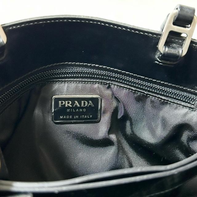 ���i PRADA �v���_ �n���h�o�b�O �i�C���� �u���b�N �� �u�����h�� 