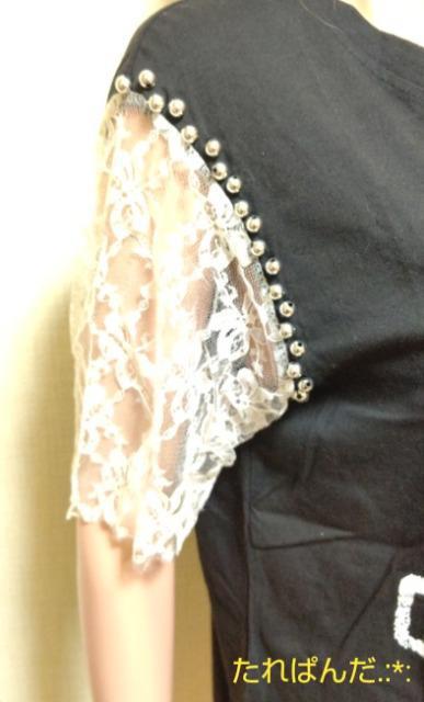 新品タグ付☆ICHOKU☆レース&ビジュ袖のカッコ可愛いカットソーT184☆3点で即落 < 女性ファッション  新品タグ付☆ICHOKU☆レース&ビジュ袖のカッコ可愛いカットソーT184☆3点で即落 < 女性ファッションの