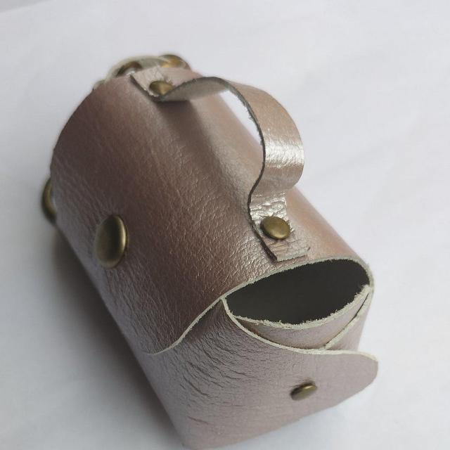 DIY 本革 ミニバッグ メタリックピンク キーホルダー < ペット/手芸/園芸  DIY 本革 ミニバッグ メタリックピンク キーホルダー < ペット/手芸/園芸の