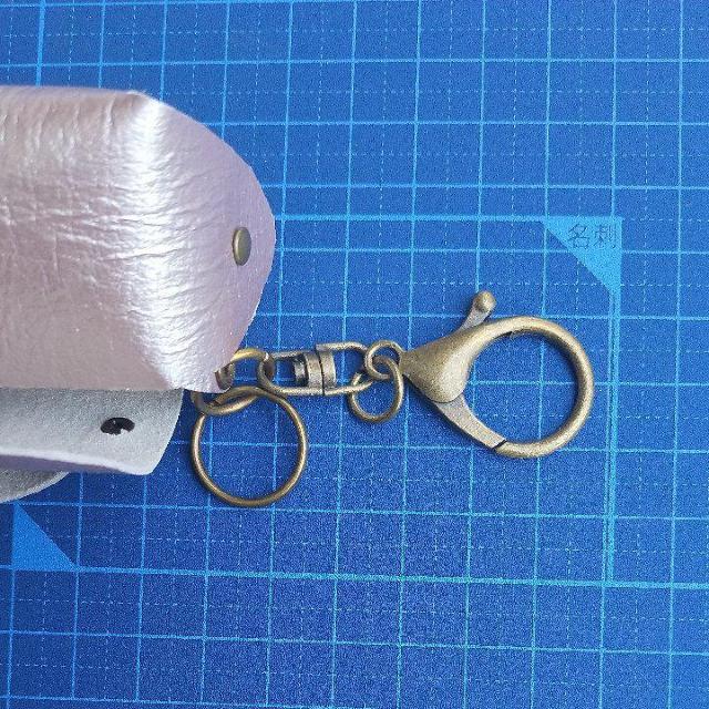 DIY 本革 ミニバッグ メタリックピンク キーホルダー < ペット/手芸/園芸  DIY 本革 ミニバッグ メタリックピンク キーホルダー < ペット/手芸/園芸の