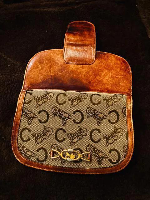 celine オールドセリーヌ ビンテージ 財布 Cマカダム 馬車柄 ジャガード レザー 本革 ウォレット 馬具  < ブランド  celine オールドセリーヌ ビンテージ 財布 Cマカダム 馬車柄 ジャガード レザー 本革 ウォレット 馬具  < ブランドの