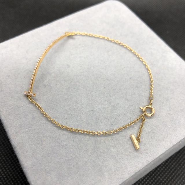 即決 TIFFANY&Co. AU750 ゴールド ダイヤモンド スマイル ブレスレット < ブランド  即決 TIFFANY&Co. AU750 ゴールド ダイヤモンド スマイル ブレスレット < ブランドの