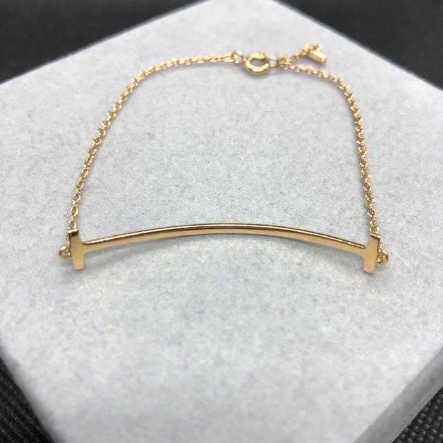 即決 TIFFANY&Co. AU750 ゴールド ダイヤモンド スマイル ブレスレット < ブランド  即決 TIFFANY&Co. AU750 ゴールド ダイヤモンド スマイル ブレスレット < ブランドの