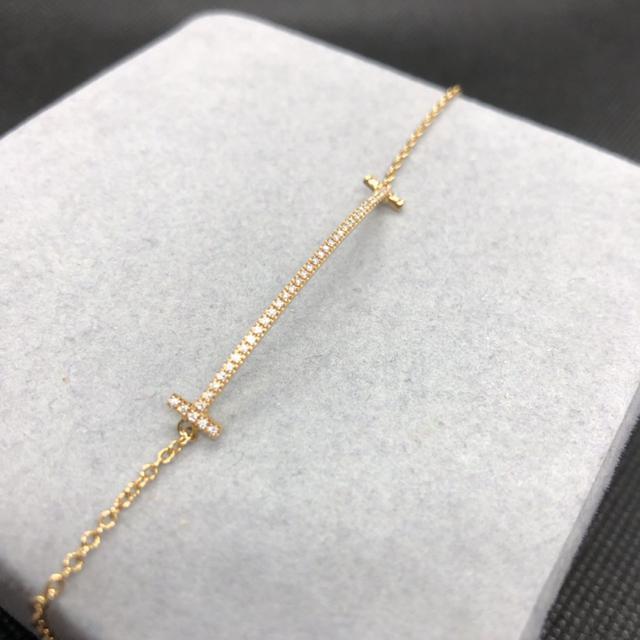 即決 TIFFANY&Co. AU750 ゴールド ダイヤモンド スマイル ブレスレット < ブランド  即決 TIFFANY&Co. AU750 ゴールド ダイヤモンド スマイル ブレスレット < ブランドの