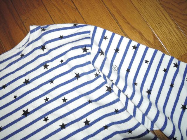 uniform experiment ドット柄 ロンTシャツ 3 白青系 ボーダー ☆星柄 カットソー SOPHNET. < ブランド uniform experiment ドット柄 ロンTシャツ 3 白青系 ボーダー ☆星柄 カットソー SOPHNET. < ブランドの