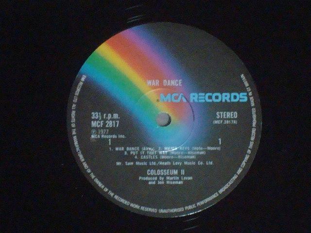 War Dance / COLOSSEUMUUK.org盤LP ゲイリー・ムーア < CD/DVD/ビデオ  War Dance / COLOSSEUMUUK.org盤LP ゲイリー・ムーア < CD/DVD/ビデオの