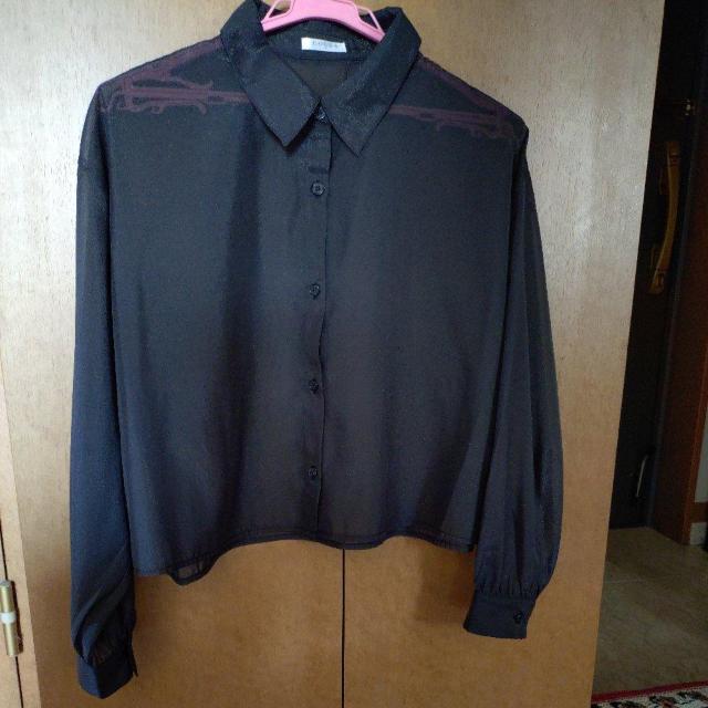 Honeys ブラウス ショート丈 シアーシャツ < 女性ファッション  Honeys ブラウス ショート丈 シアーシャツ  < 女性ファッションの