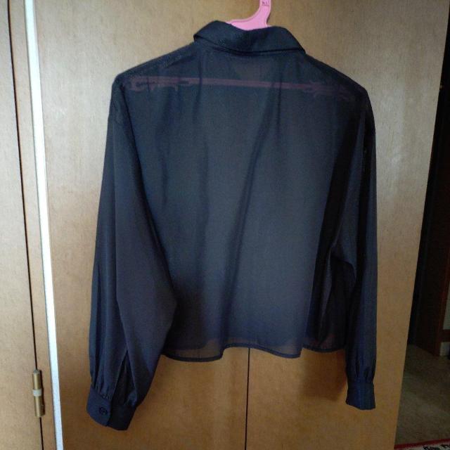 Honeys ブラウス ショート丈 シアーシャツ < 女性ファッション  Honeys ブラウス ショート丈 シアーシャツ < 女性ファッションの