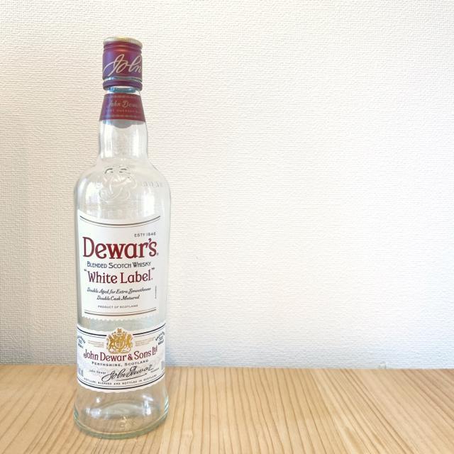 スコッチウイスキー デュワーズホワイトラベル|空きボトル| Dewar's < インテリア/ライフ  スコッチウイスキー デュワーズホワイトラベル|空きボトル| Dewar's < インテリア/ライフの