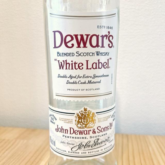 スコッチウイスキー デュワーズホワイトラベル|空きボトル| Dewar's < インテリア/ライフ  スコッチウイスキー デュワーズホワイトラベル|空きボトル| Dewar's < インテリア/ライフの