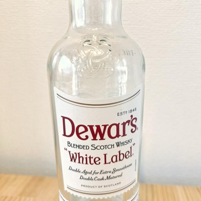 スコッチウイスキー デュワーズホワイトラベル|空きボトル| Dewar's < インテリア/ライフ  スコッチウイスキー デュワーズホワイトラベル|空きボトル| Dewar's < インテリア/ライフの