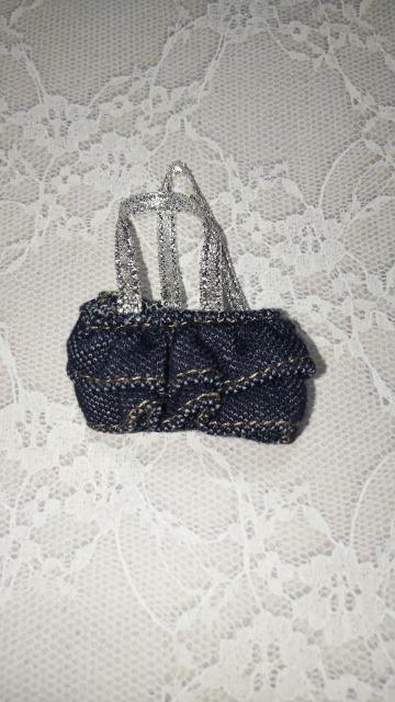 リカちゃん人形ドール用ミニチュアデニムフリルバッグ < おもちゃ リカちゃん人形ドール用ミニチュアデニムフリルバッグ < おもちゃの