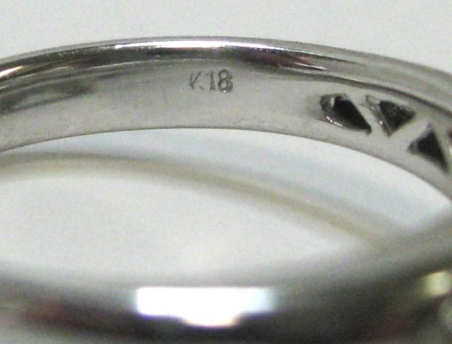 �ɔ��iK18WG18���z���C�g�S�[���h�����p���F�_�C��0.90ct �T�C�Y#12 �� �����A�N�Z�T���[/���v�� 