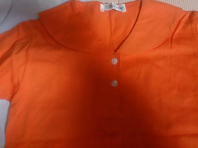 110 新品 無地セーラー オレンジ < キッズ/ベビー  110 新品 無地セーラー オレンジ < キッズ/ベビーの