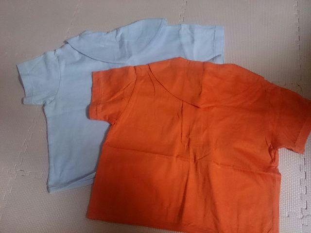 110 新品 無地セーラー オレンジ < キッズ/ベビー  110 新品 無地セーラー オレンジ < キッズ/ベビーの