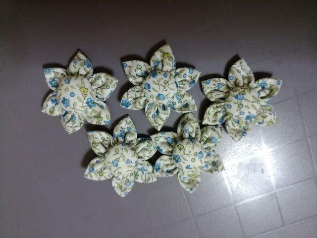 ハンドメイド 布製の花5個 手芸パーツ < ペット/手芸/園芸 ハンドメイド 布製の花5個 手芸パーツ < ペット/手芸/園芸の