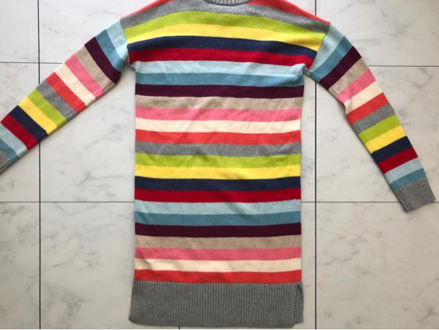 GAP KIDSボーダー柄ニットワンピース★130cm < ブランド GAP KIDSボーダー柄ニットワンピース★130cm < ブランドの