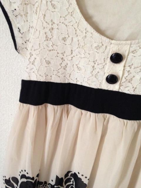 SILENT WORTH◆可愛い♪トップレース スカート シフォン チュニック ワンピース < 女性ファッション  SILENT WORTH◆可愛い♪トップレース スカート シフォン チュニック ワンピース < 女性ファッションの