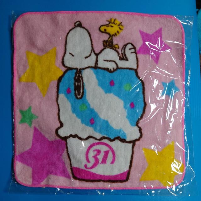 ハンドタオル◇スヌーピー◇サーティーワンアイスクリーム◇新品 < アニメ/コミック/キャラクター ハンドタオル◇スヌーピー◇サーティーワンアイスクリーム◇新品 < アニメ/コミック/キャラクターの