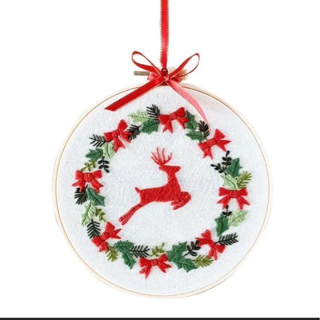 クリスマスクロスステッチ クロスステッチキット クロスメイキングキット クロスカラーフロス クロスツールキット < ペット/手芸/園芸  クリスマスクロスステッチ クロスステッチキット クロスメイキングキット クロスカラーフロス クロスツールキット < ペット/手芸/園芸の