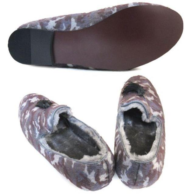 1円~C913新品Conlar Eveハラコ/フリンジタッセルボアスリッポンS⇒25a迷彩柄GRAY♂ < 男性ファッション 1円~C913新品Conlar Eveハラコ/フリンジタッセルボアスリッポンS⇒25a迷彩柄GRAY♂ < 男性ファッションの