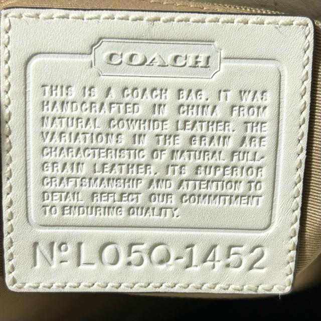 COACH コーチ ショルダーバッグ 1452 レザー ホワイト シルバー金具 < ブランド COACH コーチ ショルダーバッグ 1452 レザー ホワイト シルバー金具 < ブランドの