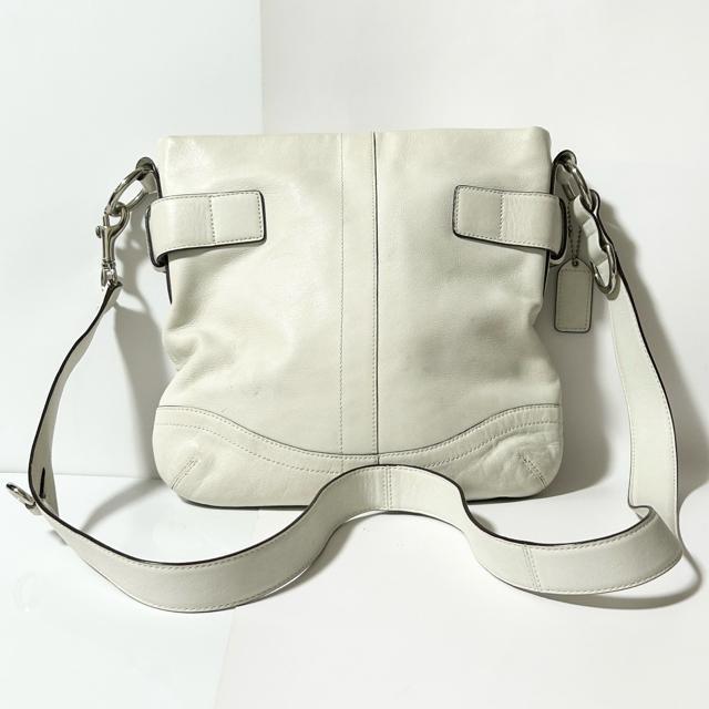 COACH コーチ ショルダーバッグ 1452 レザー ホワイト シルバー金具 < ブランド COACH コーチ ショルダーバッグ 1452 レザー ホワイト シルバー金具 < ブランドの