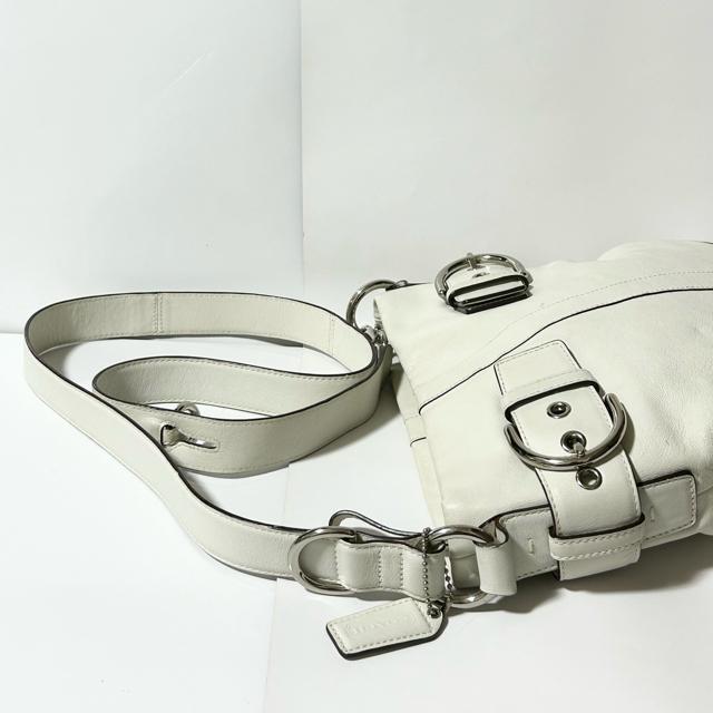 COACH コーチ ショルダーバッグ 1452 レザー ホワイト シルバー金具 < ブランド COACH コーチ ショルダーバッグ 1452 レザー ホワイト シルバー金具 < ブランドの