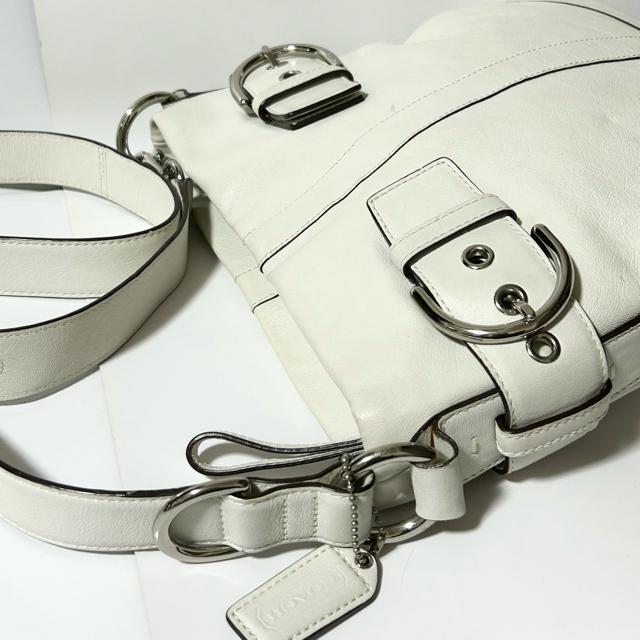 COACH コーチ ショルダーバッグ 1452 レザー ホワイト シルバー金具 < ブランド COACH コーチ ショルダーバッグ 1452 レザー ホワイト シルバー金具 < ブランドの