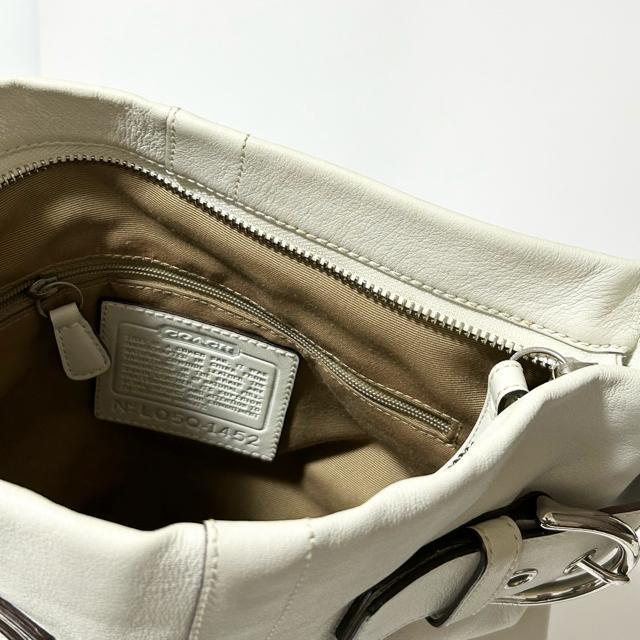 COACH コーチ ショルダーバッグ 1452 レザー ホワイト シルバー金具 < ブランド COACH コーチ ショルダーバッグ 1452 レザー ホワイト シルバー金具 < ブランドの